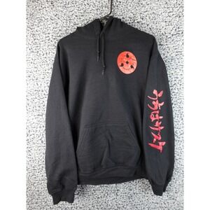 Naruto Shippuden Sweater Adult Medium Black Red Graphic Hoodie Sweatshirt‎